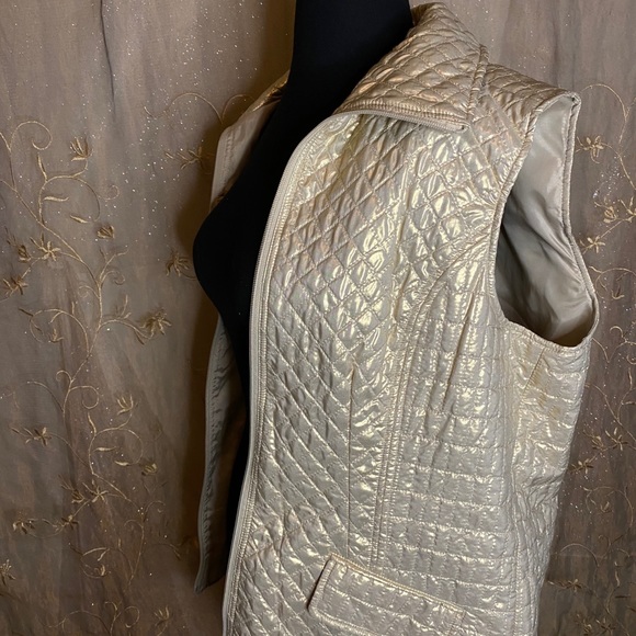 Womens LN L Large Gold Knit Vest - Picture 6 of 9